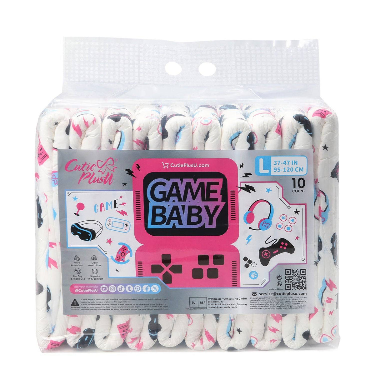 CutiePlusU - Game Baby Adult Diapers image 1