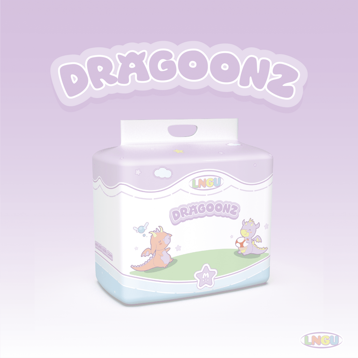 LNGU - Dragoonz Adult Diapers image 0