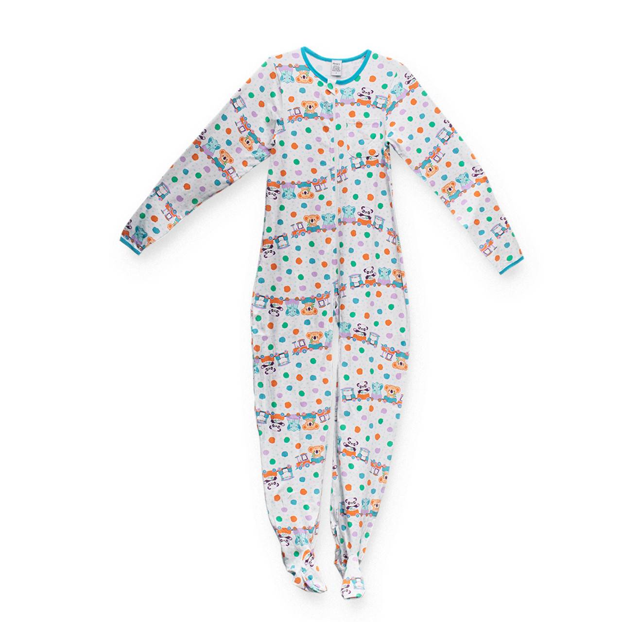 Rearz - Critter Caboose Zippered Adult Footed Jammies image 0