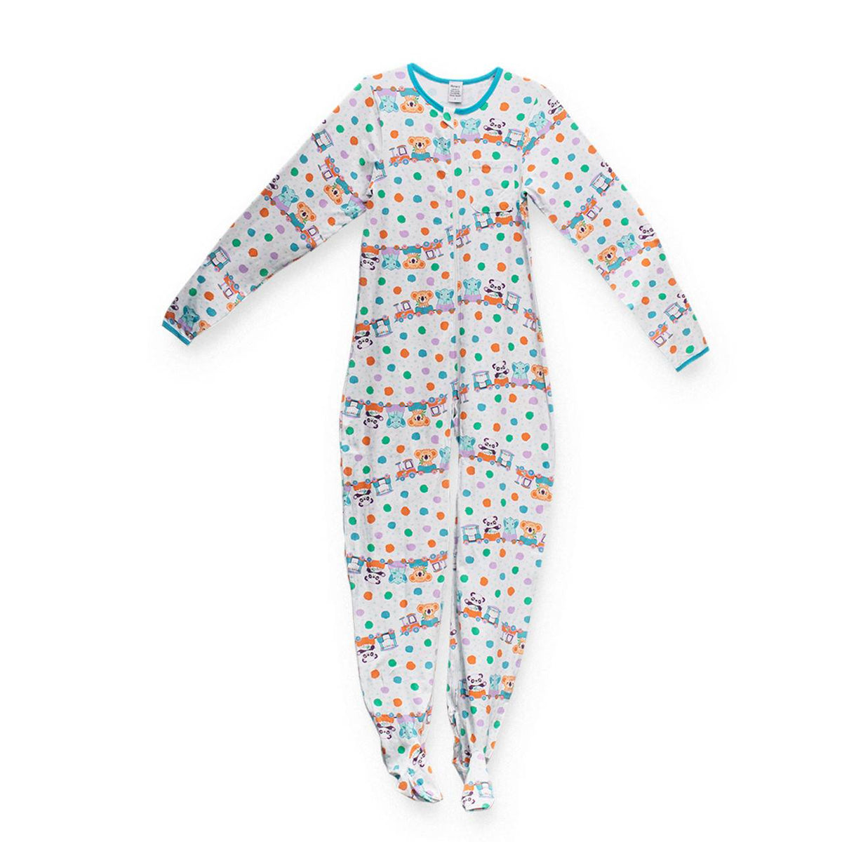 Rearz - Critter Caboose Zippered Adult Footed Jammies image 0