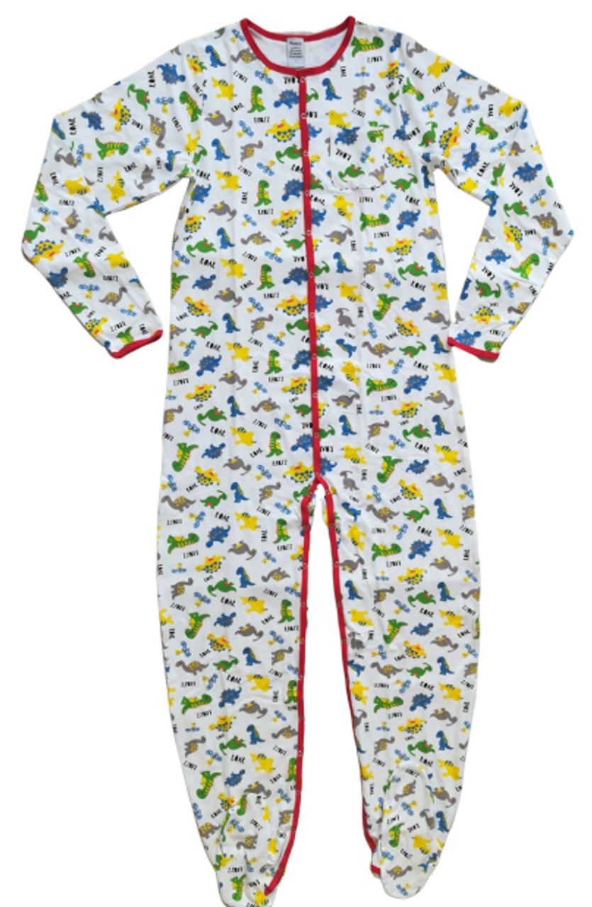 Rearz - Dinosaur Adult Footed Jammies image 2