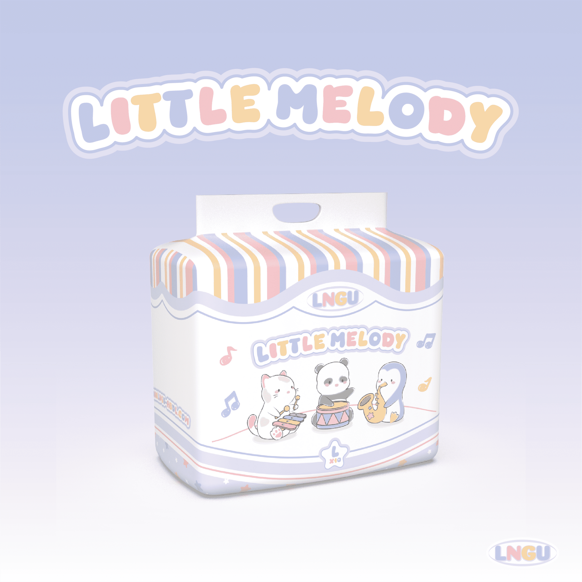 LNGU - Little Melody Adult Diapers image 0