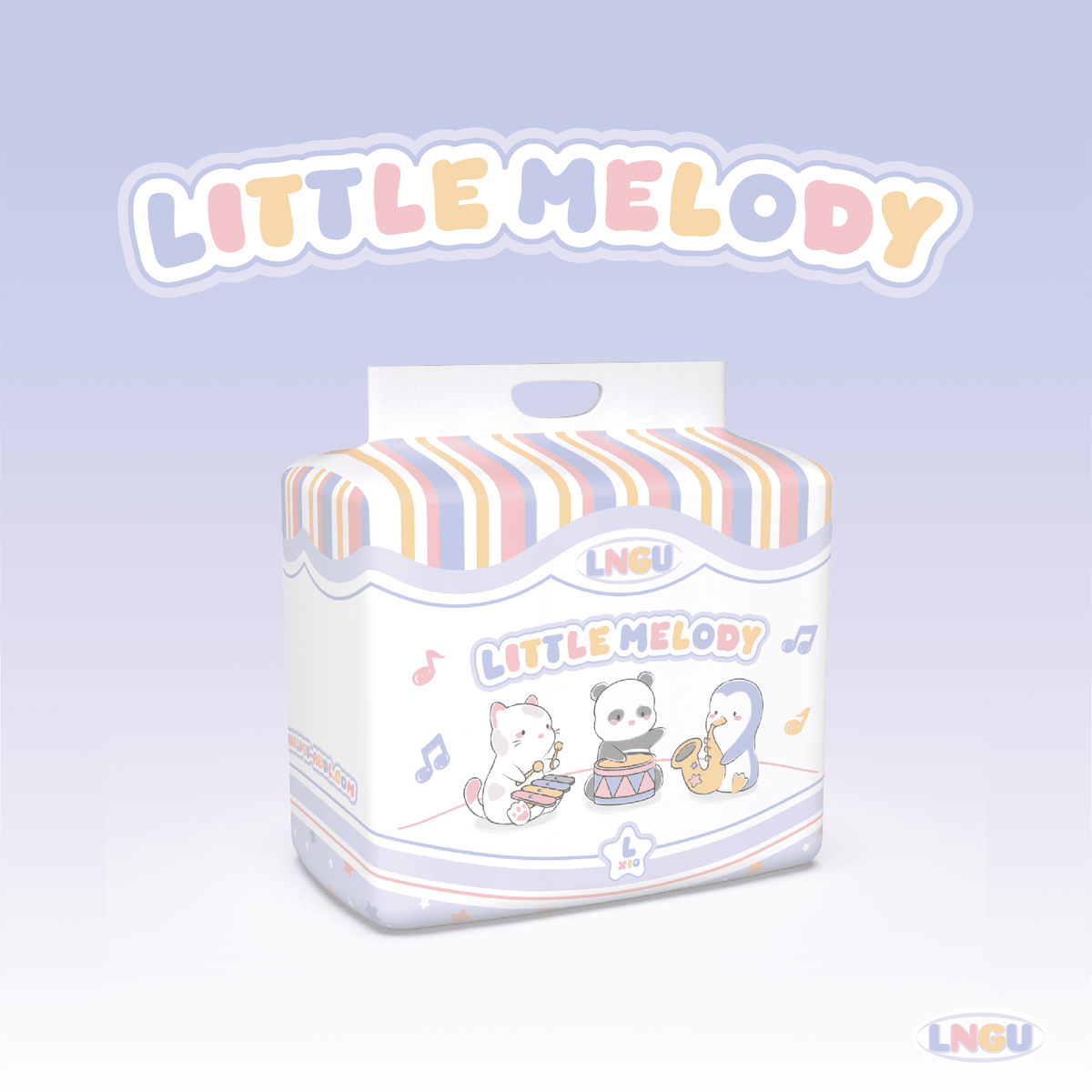 LNGU - Little Melody Adult Diapers image 0