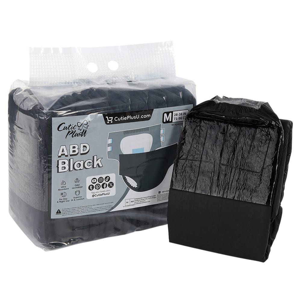 CutiePlusU - ABD Black Adult Diapers image 0