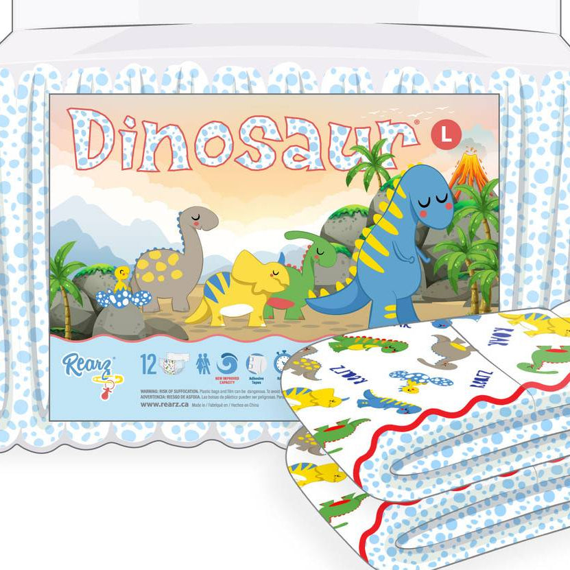 Rearz - Dinosaur Adult Diapers image 0