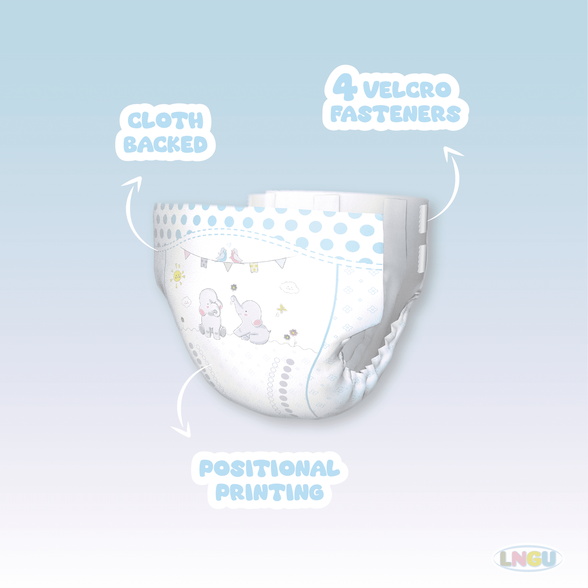 LNGU - Big Ears Baby Adult Diapers image 1