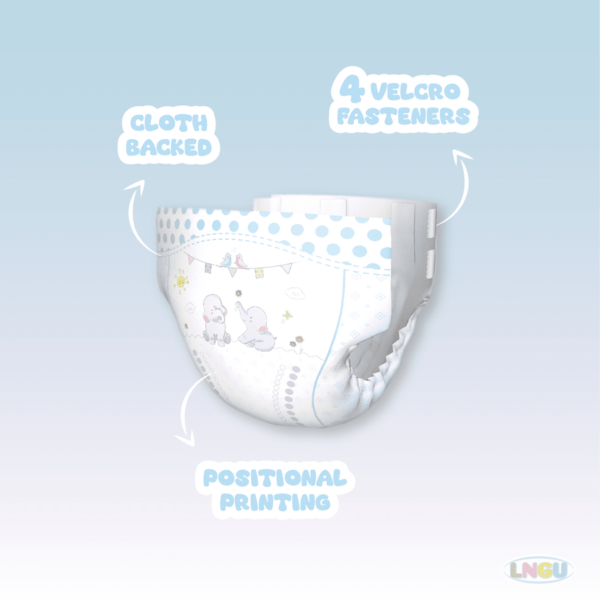 LNGU - Big Ears Baby Adult Diapers image 1