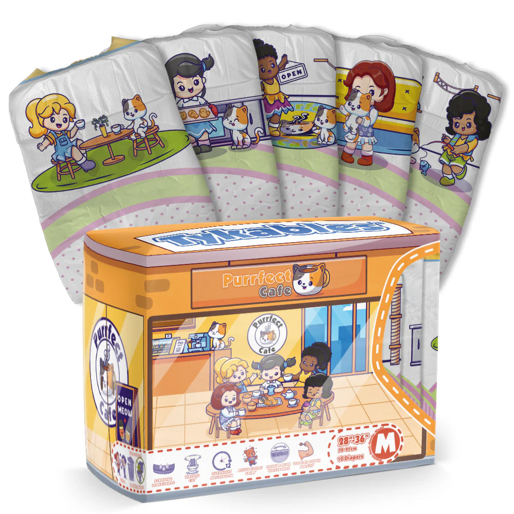 Tykables - Purrfect Cafe Adult Diapers image 0