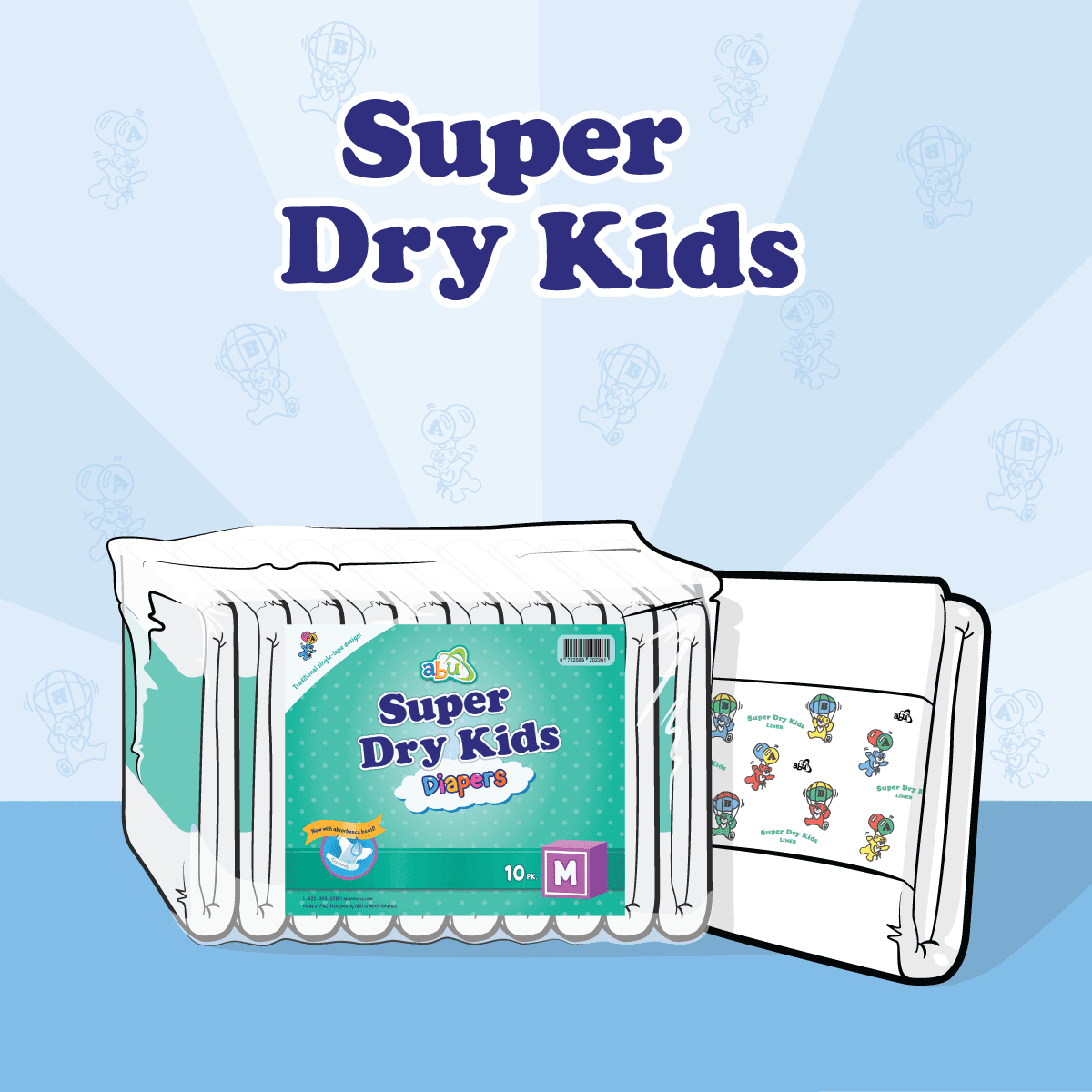 ABU - Super Dry Kids Adult Diapers image 0