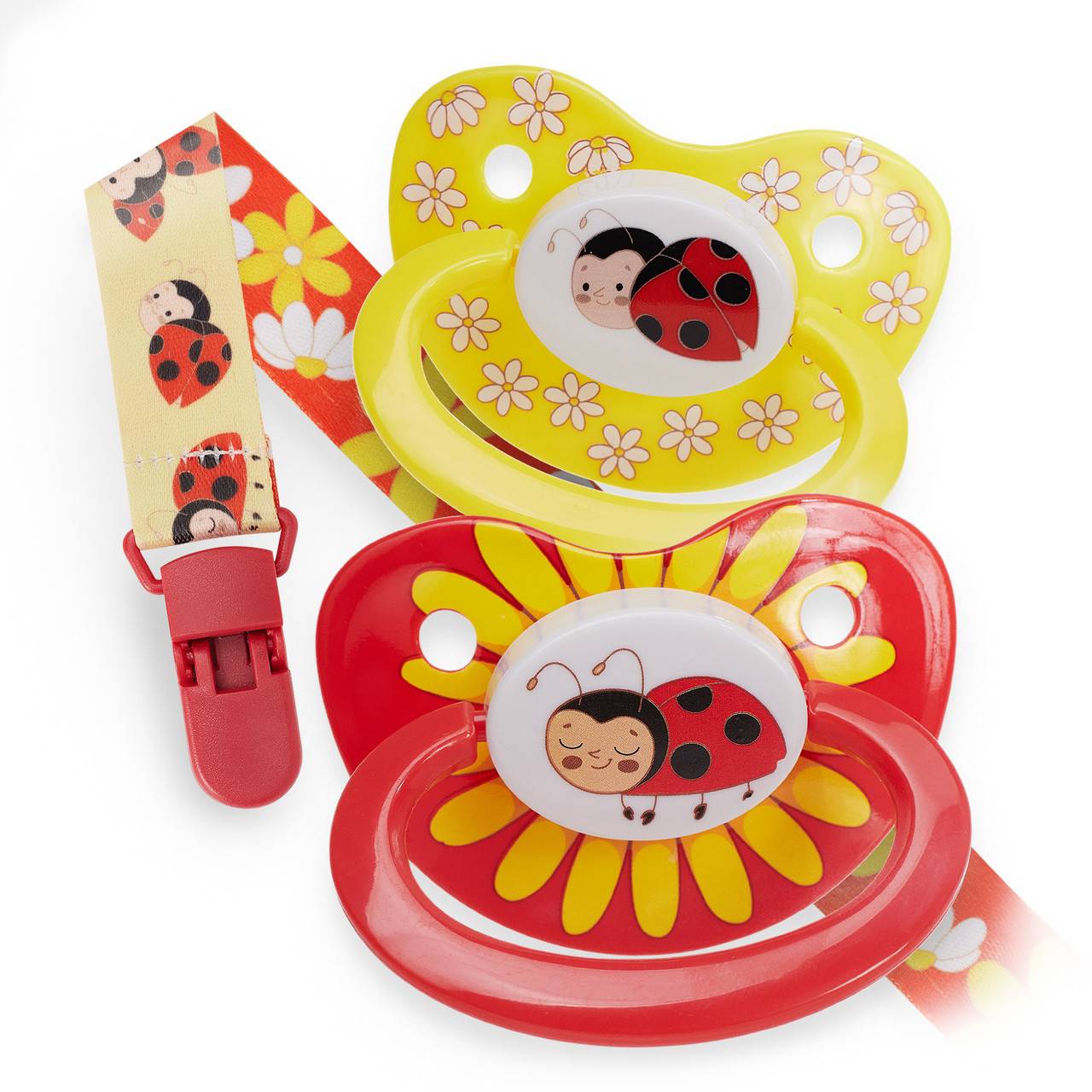 Rearz - Ladybug 2 Pacifiers and Clip Pack image 0