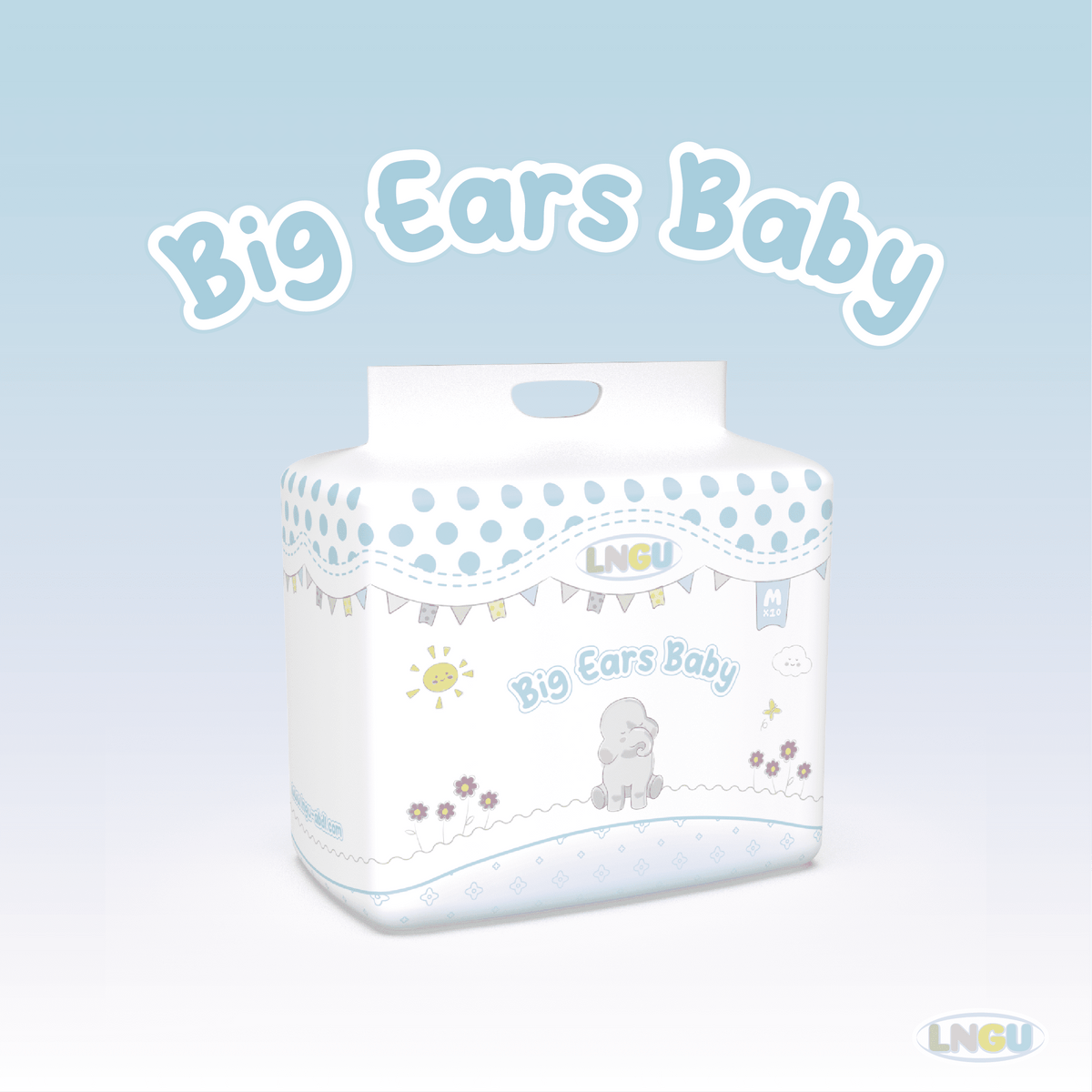 LNGU - Big Ears Baby Adult Diapers image 0