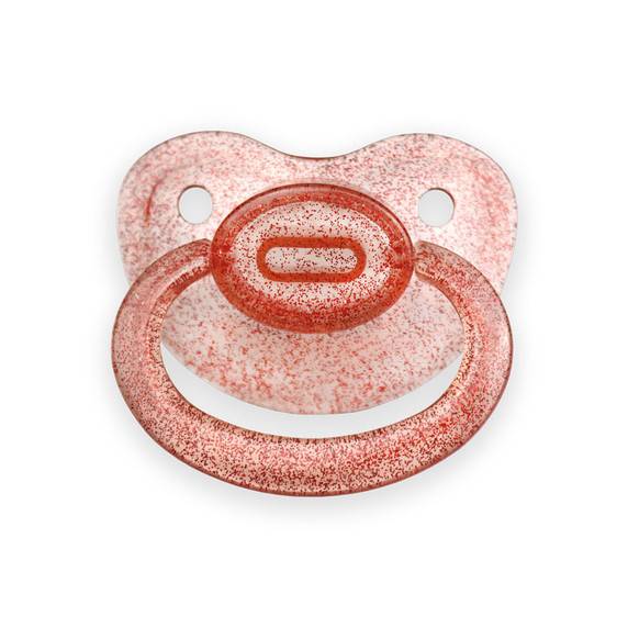 Rearz- Size 6 Adult Pacifier - Glittery Red image