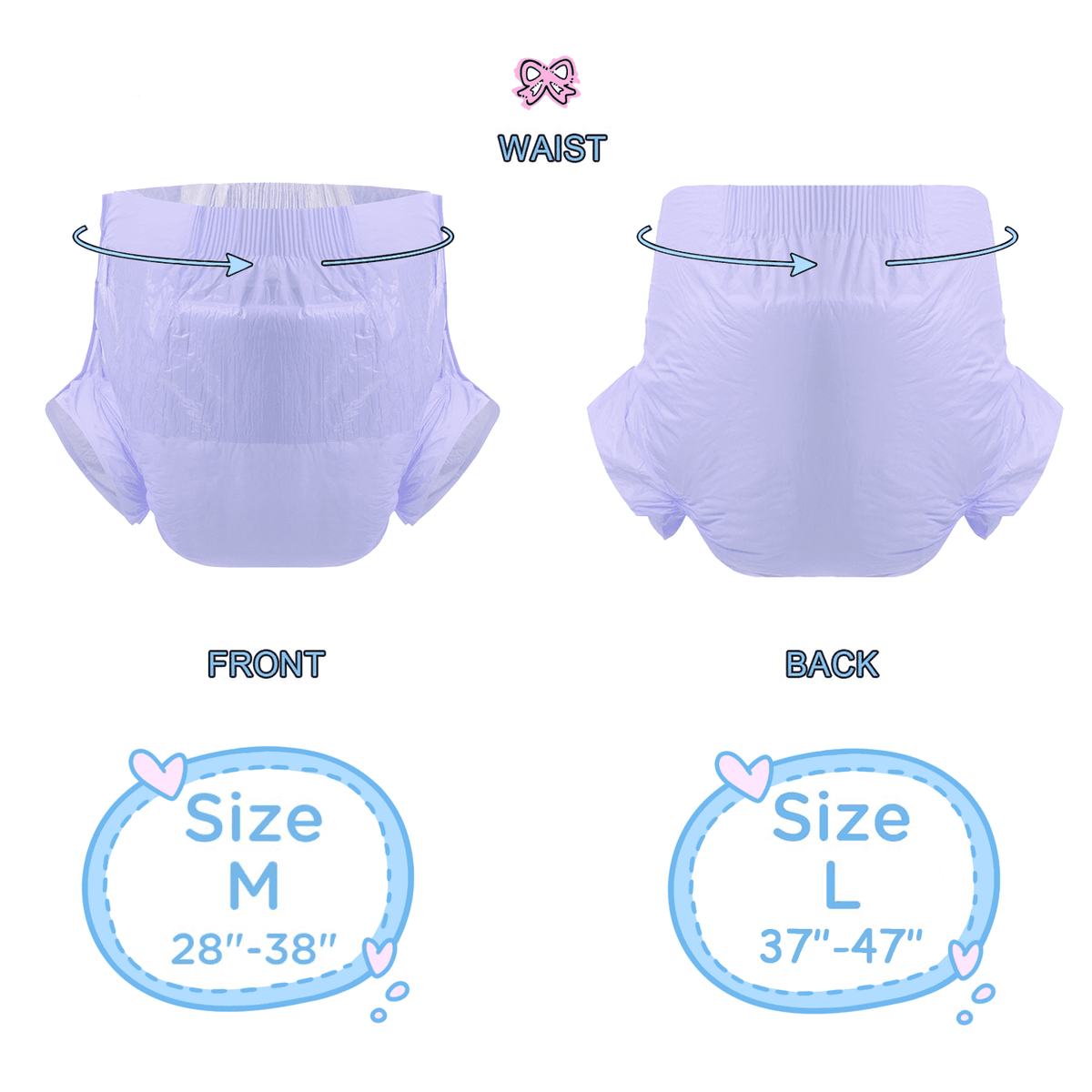 CutiePlusU - ABD Purple Adult Diapers image 6
