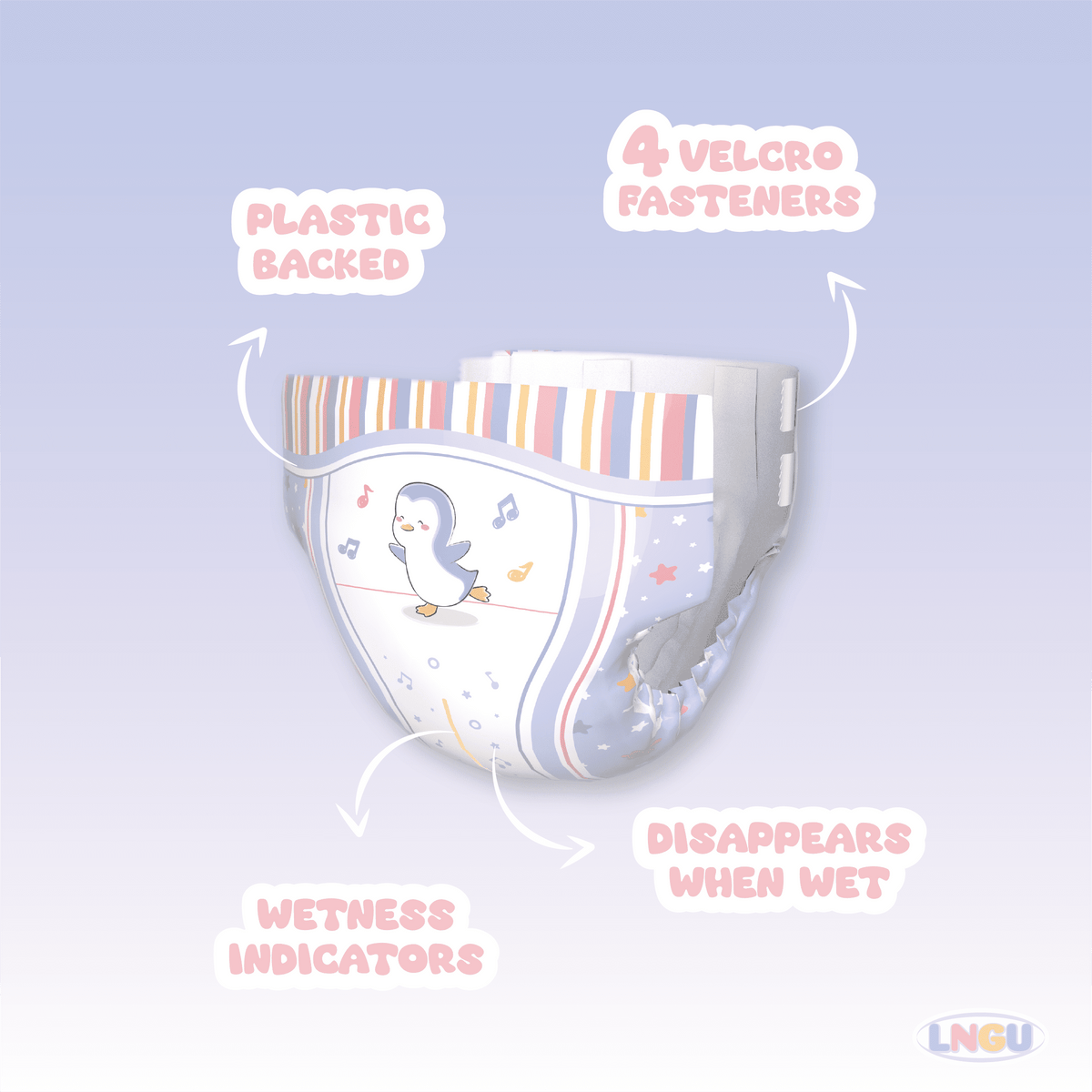 LNGU - Little Melody Adult Diapers image 1