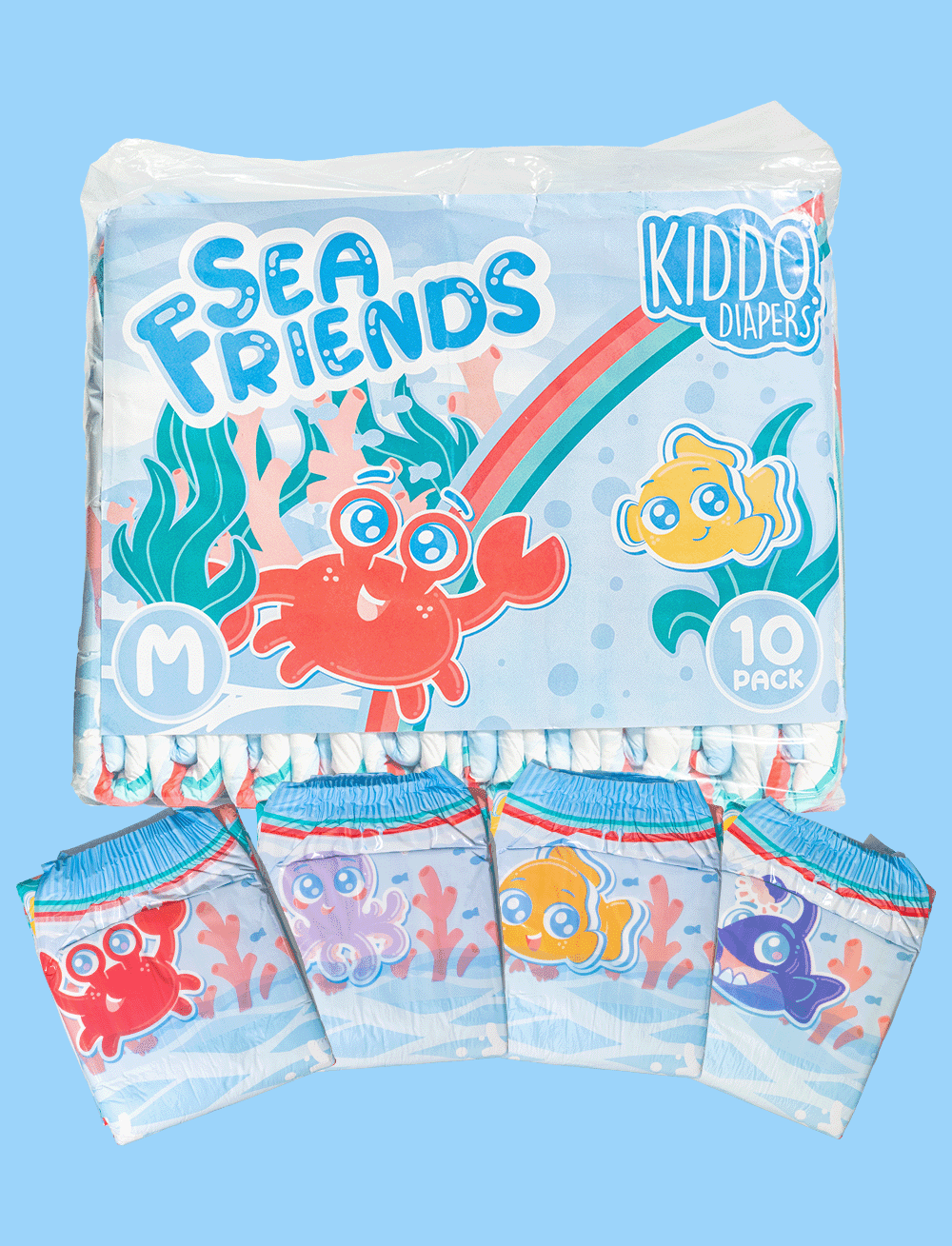 Kiddo - Sea Friends Adult Diapers image 0