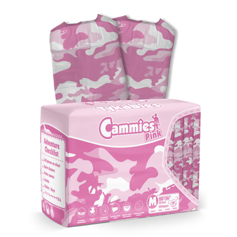 Tykables - Cammies Pink Adult Diapers image 2