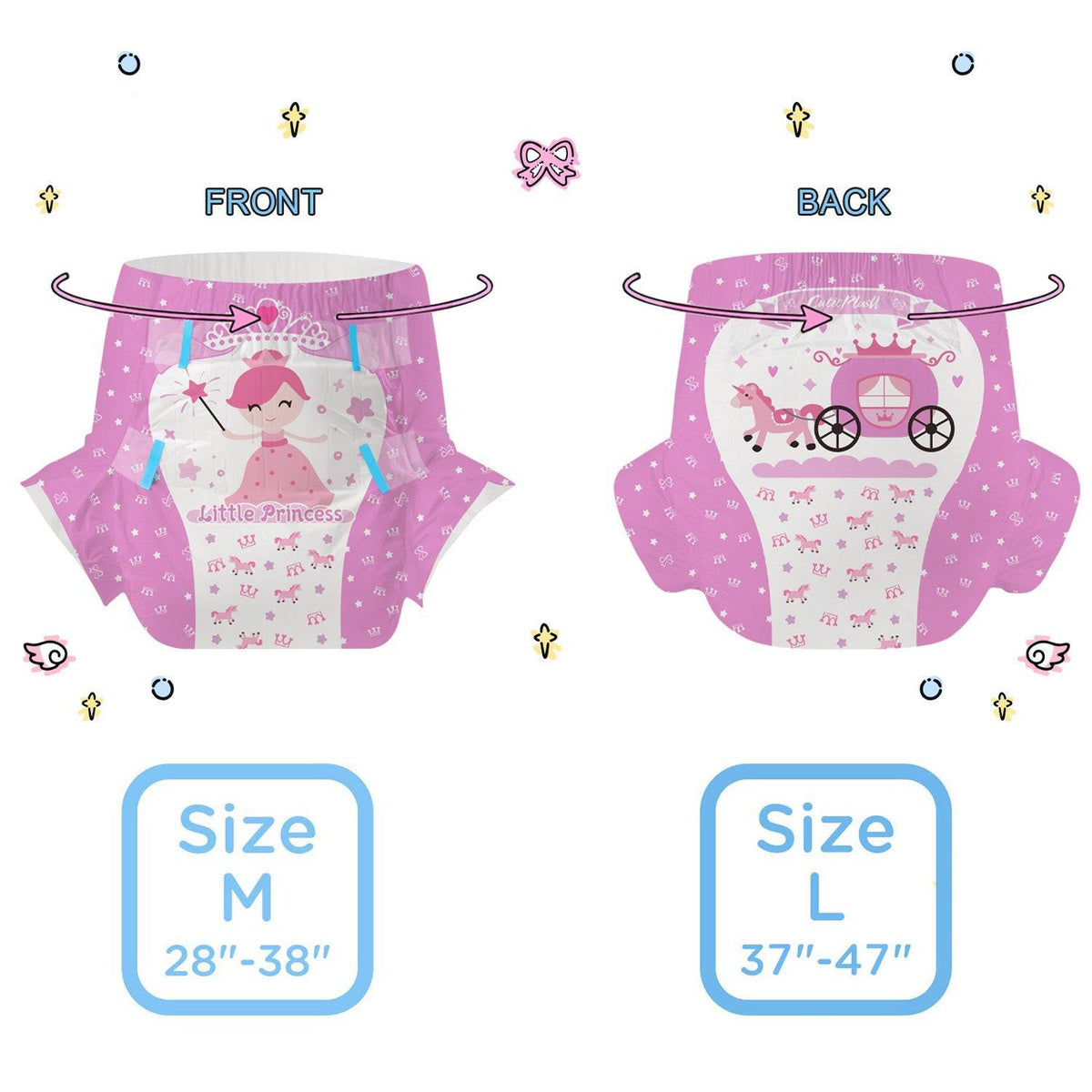 CutiePlusU - Little Princess Adult Diapers image 4