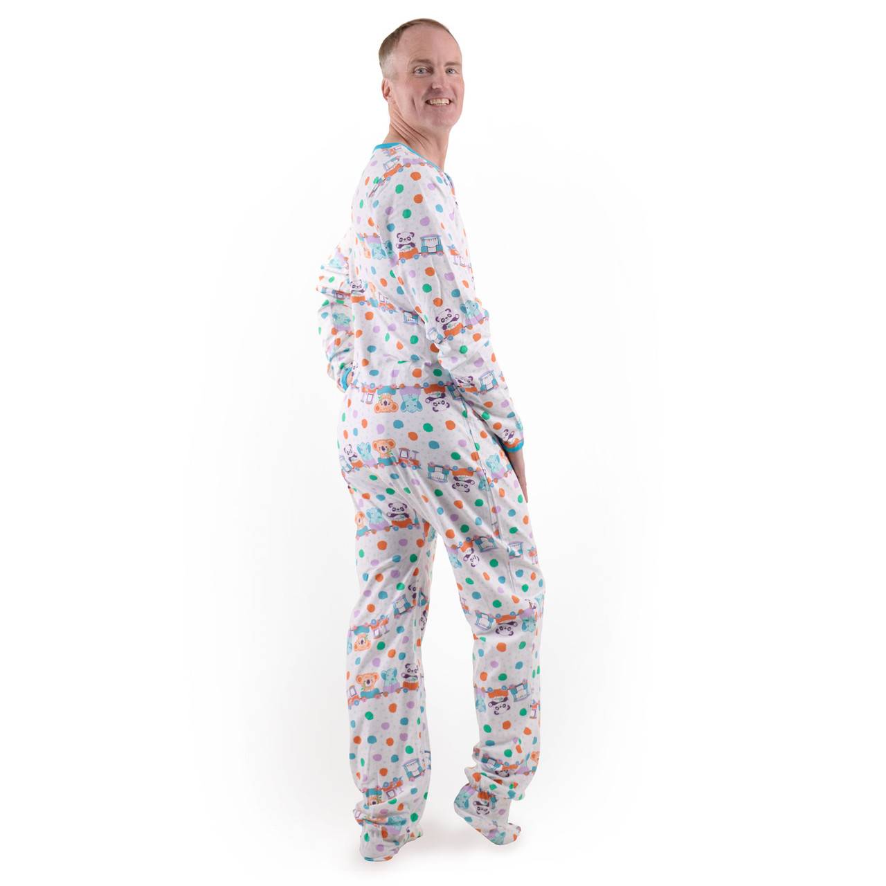 Rearz - Critter Caboose Zippered Adult Footed Jammies image 2