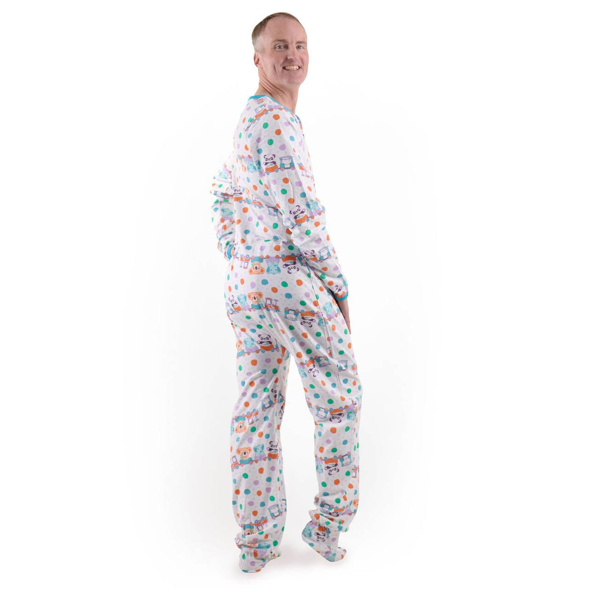 Rearz - Critter Caboose Zippered Adult Footed Jammies image 2
