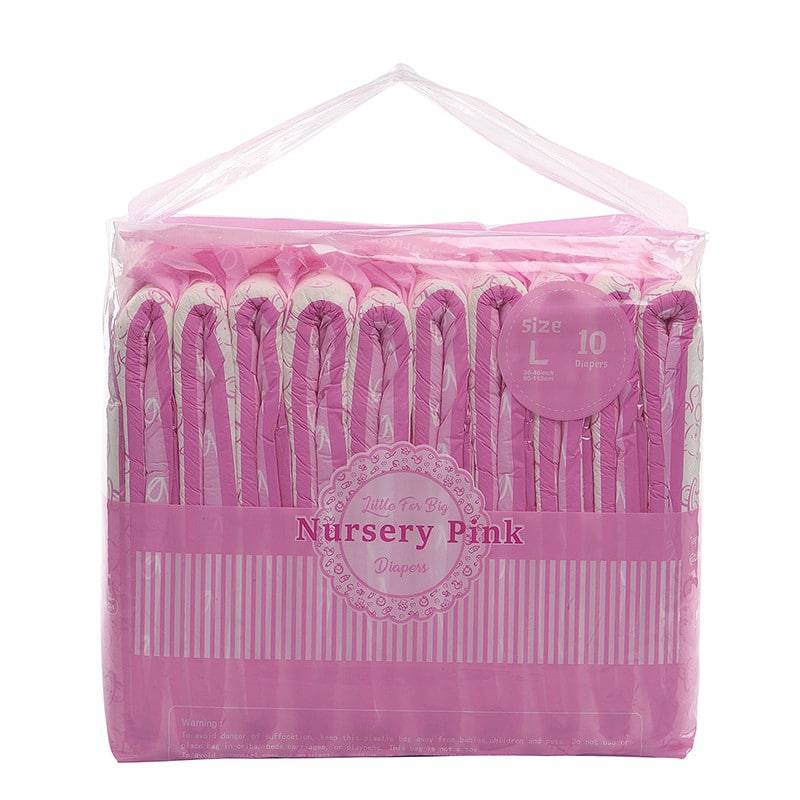LFB - Nursery Pink Adult Diapers image 0
