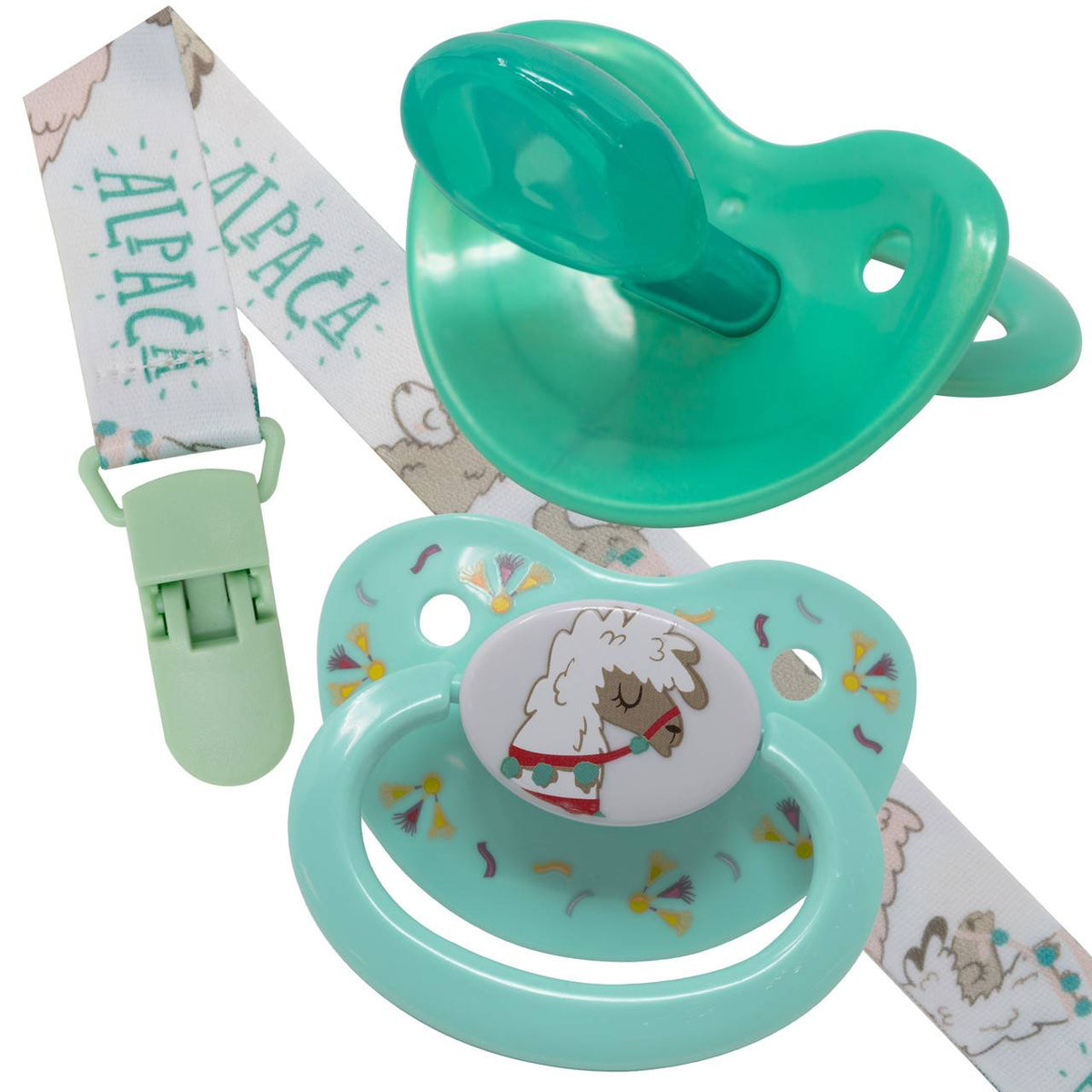 Rearz - Alpaca 2 Pacifiers and Clip Pack image 0