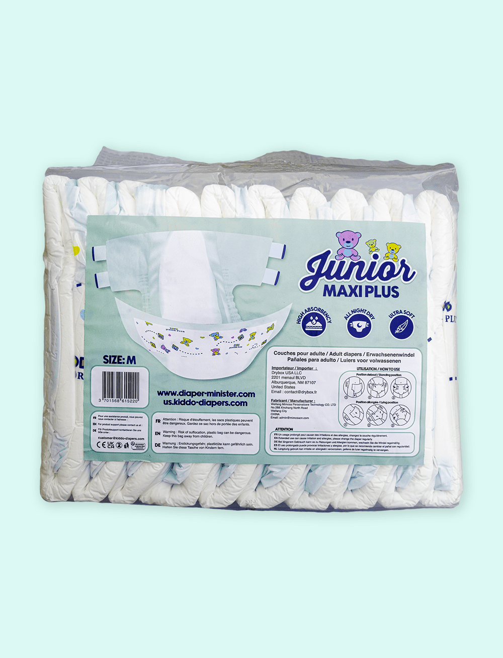 Kiddo - Junior Maxi Plus Adult Diapers image 1