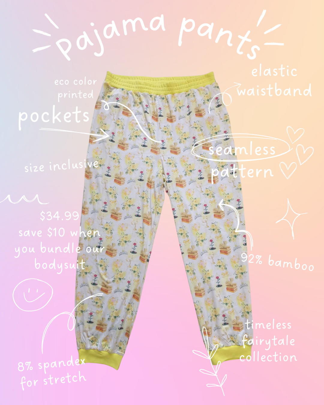 Duck Duck Goosery - Tale As Old As Time Fairytale PJ Pants