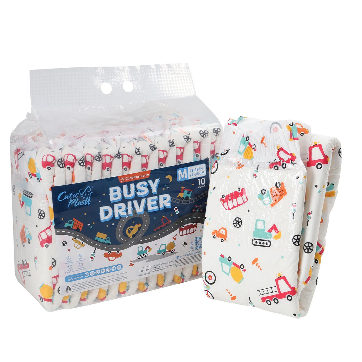 CutiePlusU - Busy Driver Adult Diapers