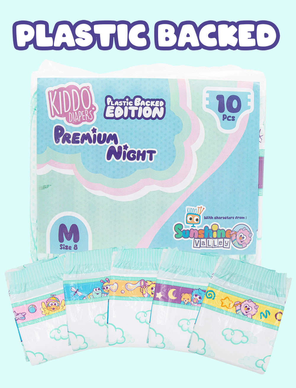 Kiddo - Premium Night Plastic Backed Adult Diapers