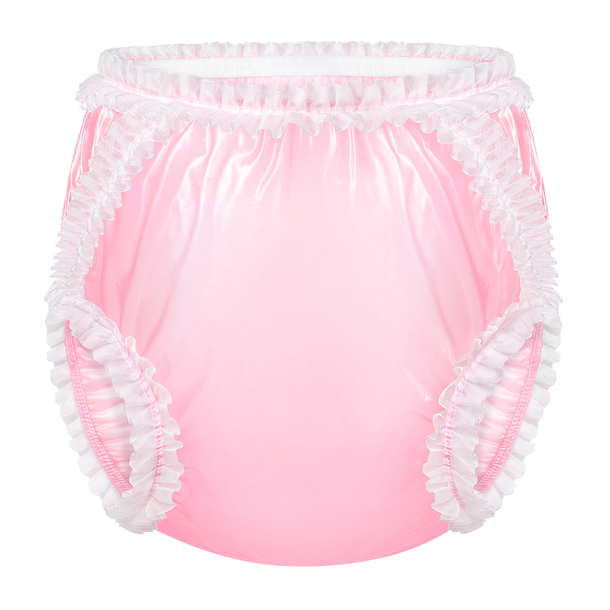 LFB - Baby Exposed Lace Frill Adult Plastic Pull-On Diaper Pants Cover