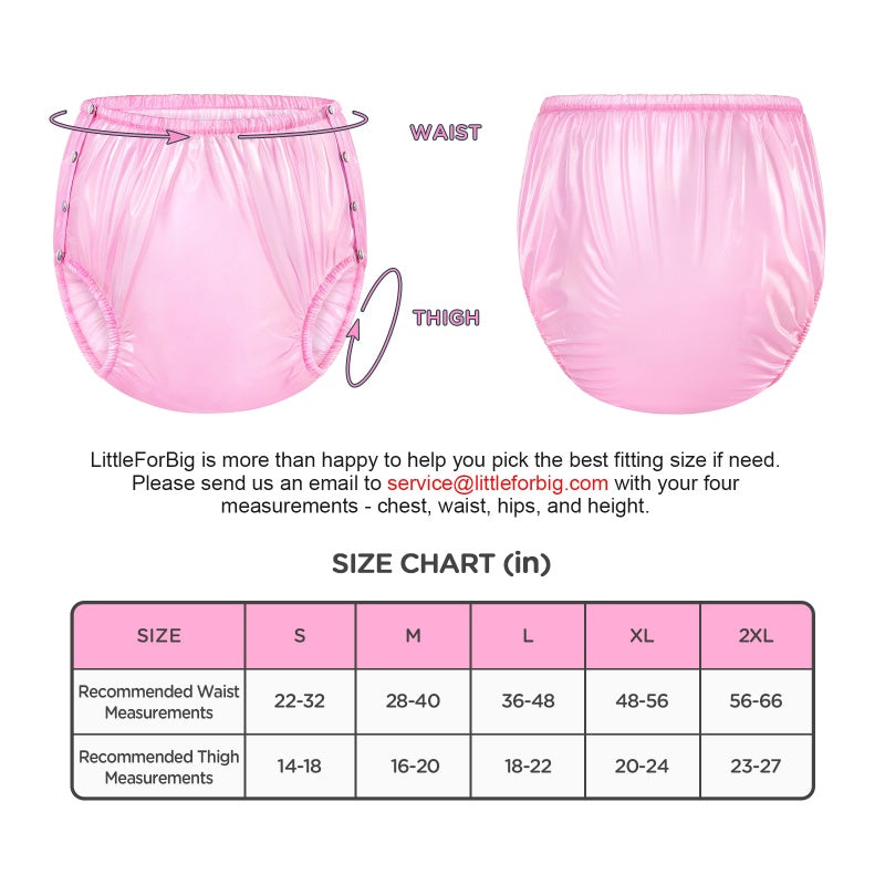 LFB - Dolly Pink Adult Plastic Pull-On Diaper Pants Cover