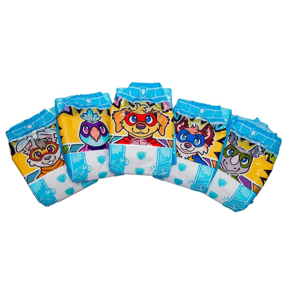 NorthShore - PACK PALS 12 Hour Printed Adult Diapers with Tabs