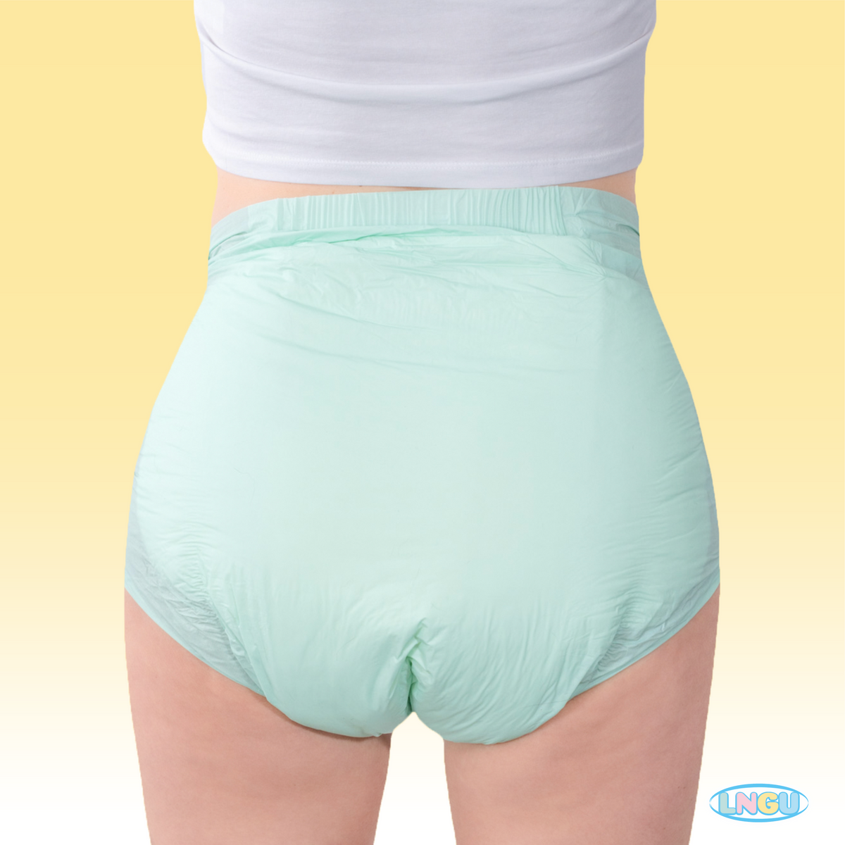 LNGU - Rainbow Pastel Colors Adult Diapers