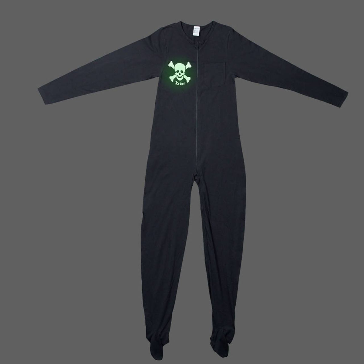 Rearz - Black Rebel Adult Footed Jammies image 1