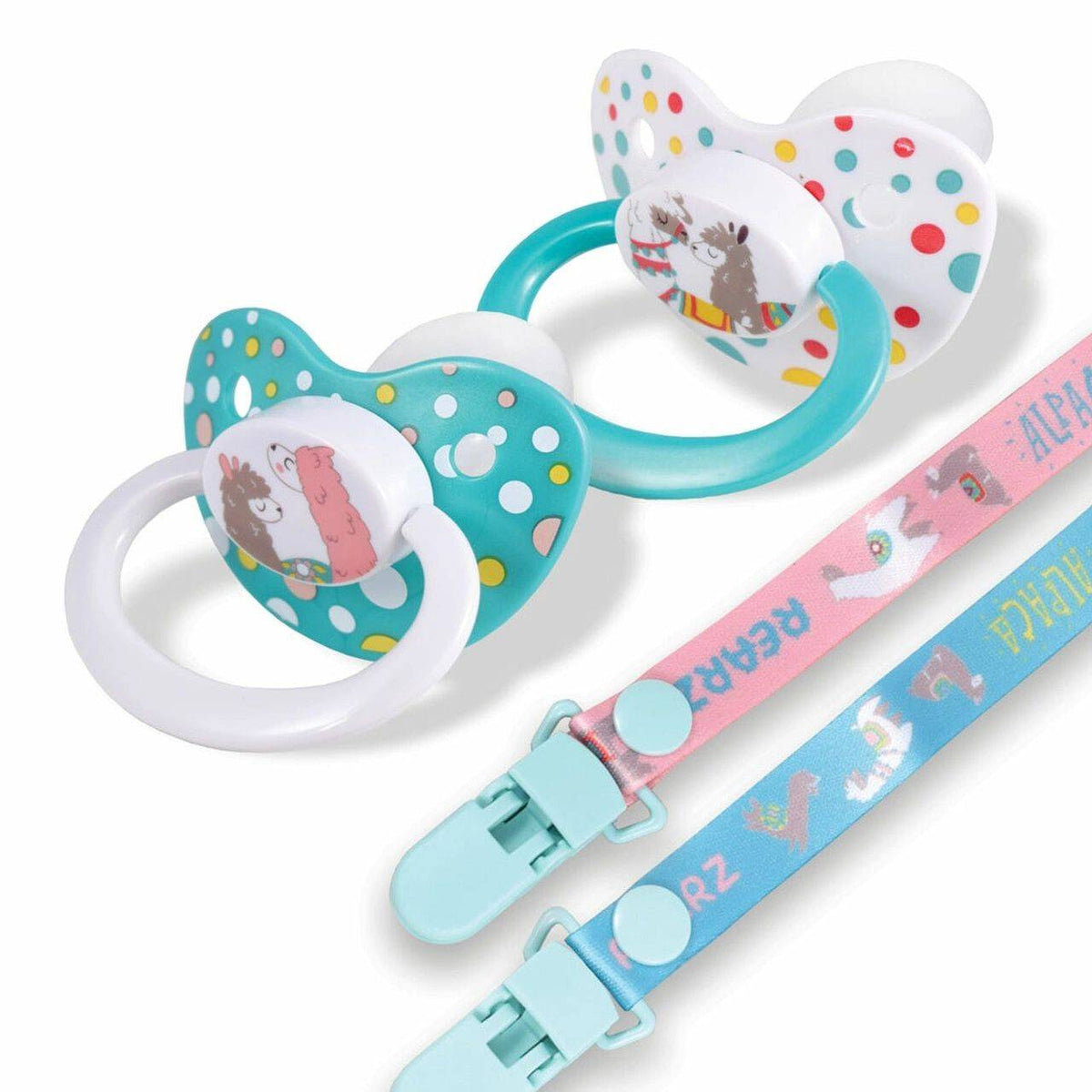 Rearz - Alpaca 2 Pacifiers and Clip Pack image 1