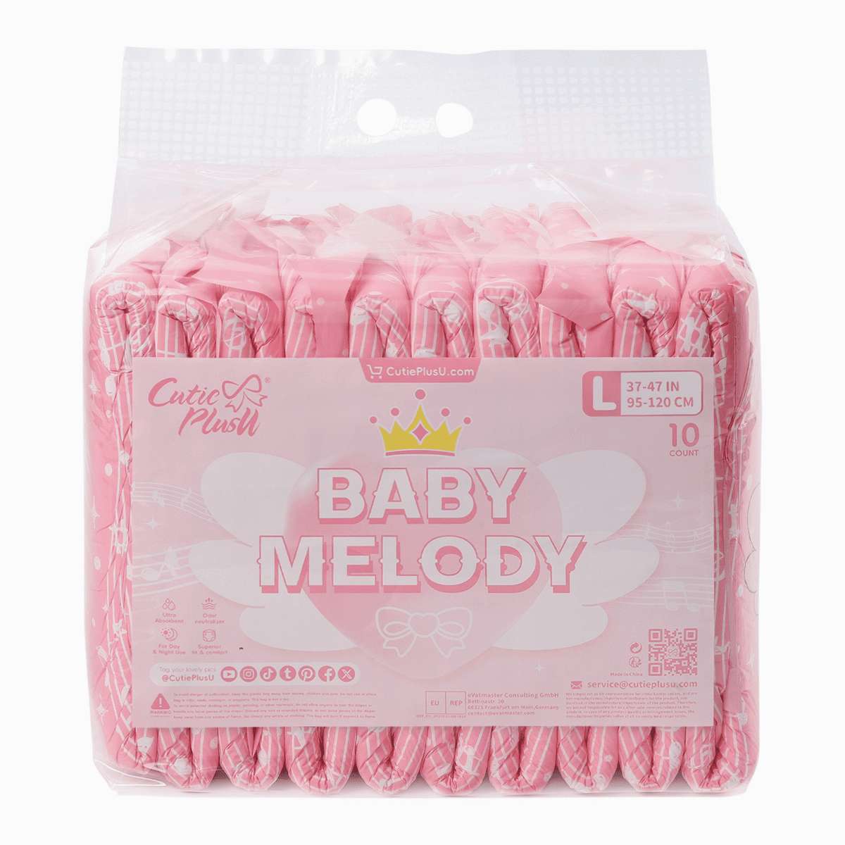 CutiePlusU - Baby Melody Adult Diapers image 0
