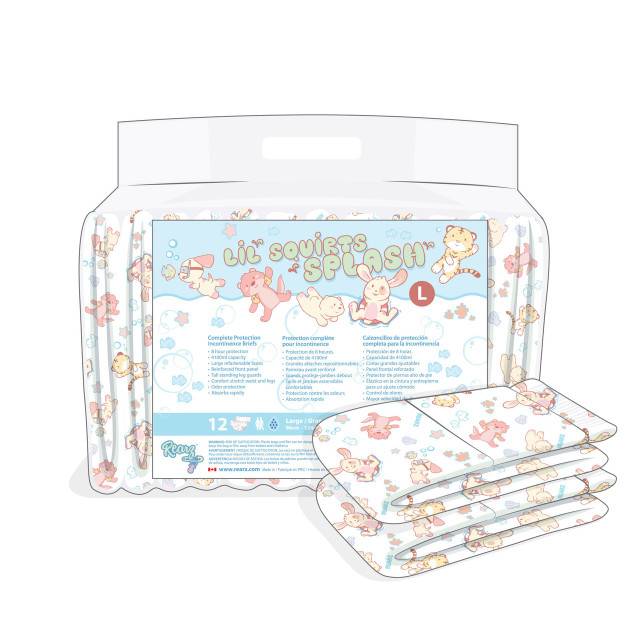 Rearz - Lil Squirts Splash Adult Diapers image 1