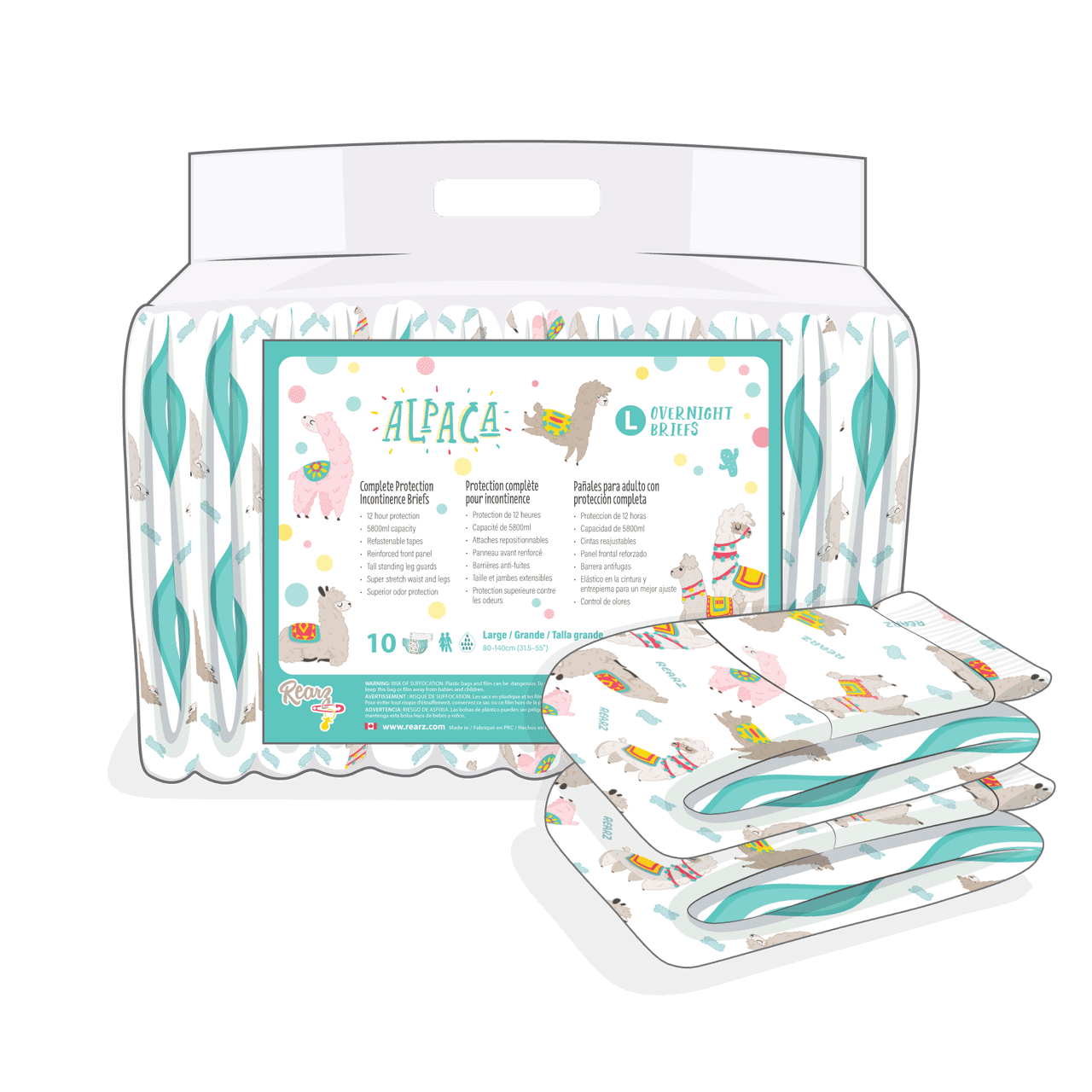 Rearz - Alpaca Adult Diapers image 1