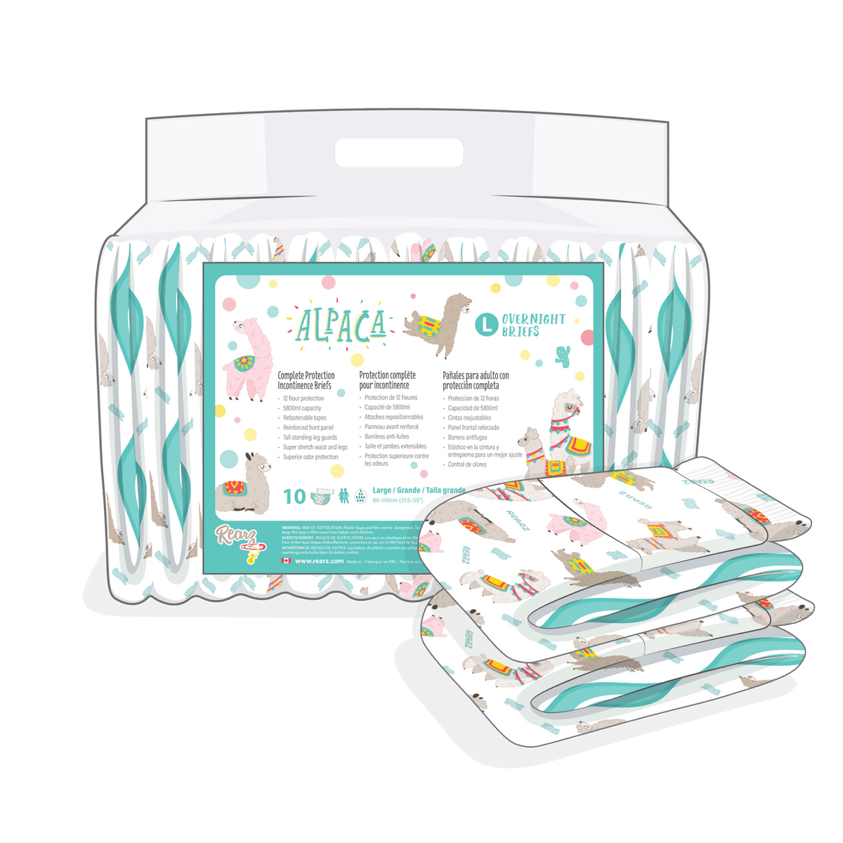 Rearz - Alpaca Adult Diapers image 1