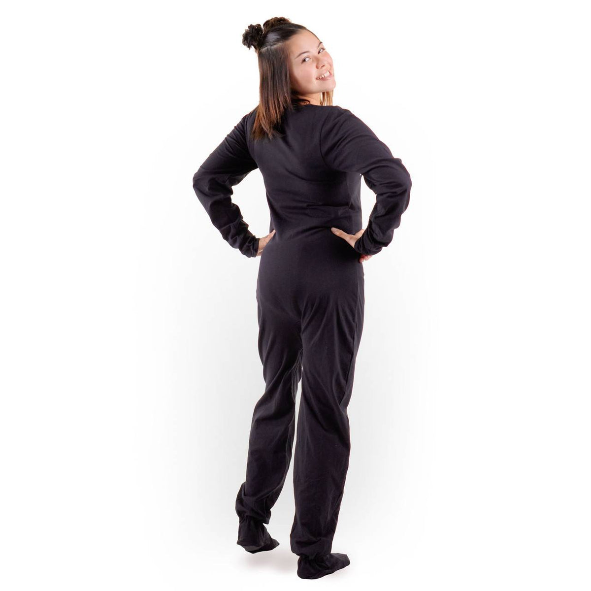 Rearz - Black Rebel Adult Footed Jammies image 2
