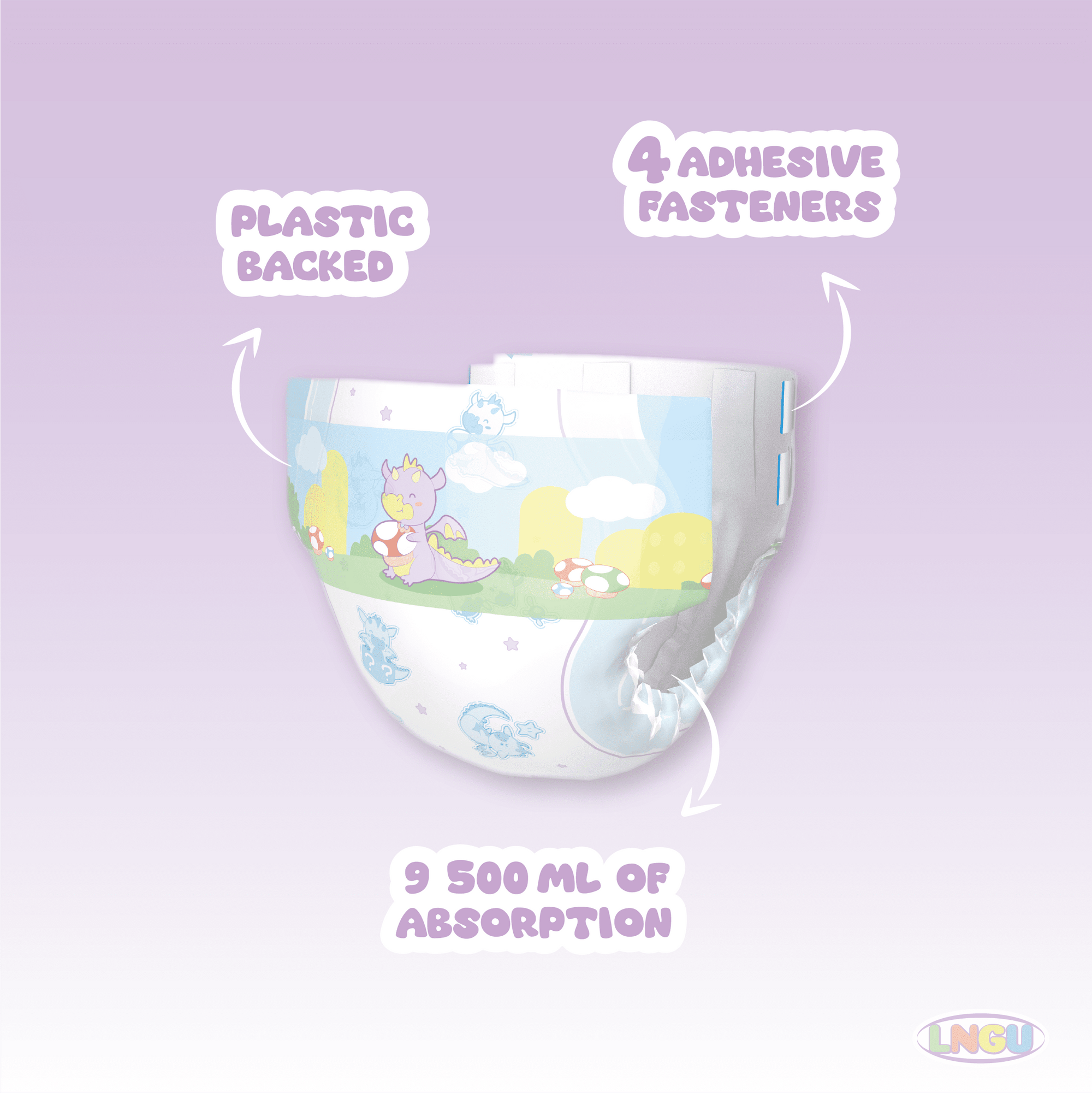 LNGU - Dragoonz Adult Diapers image 1