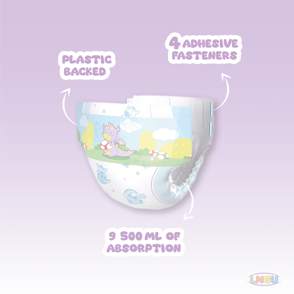 LNGU - Dragoonz Adult Diapers image 1