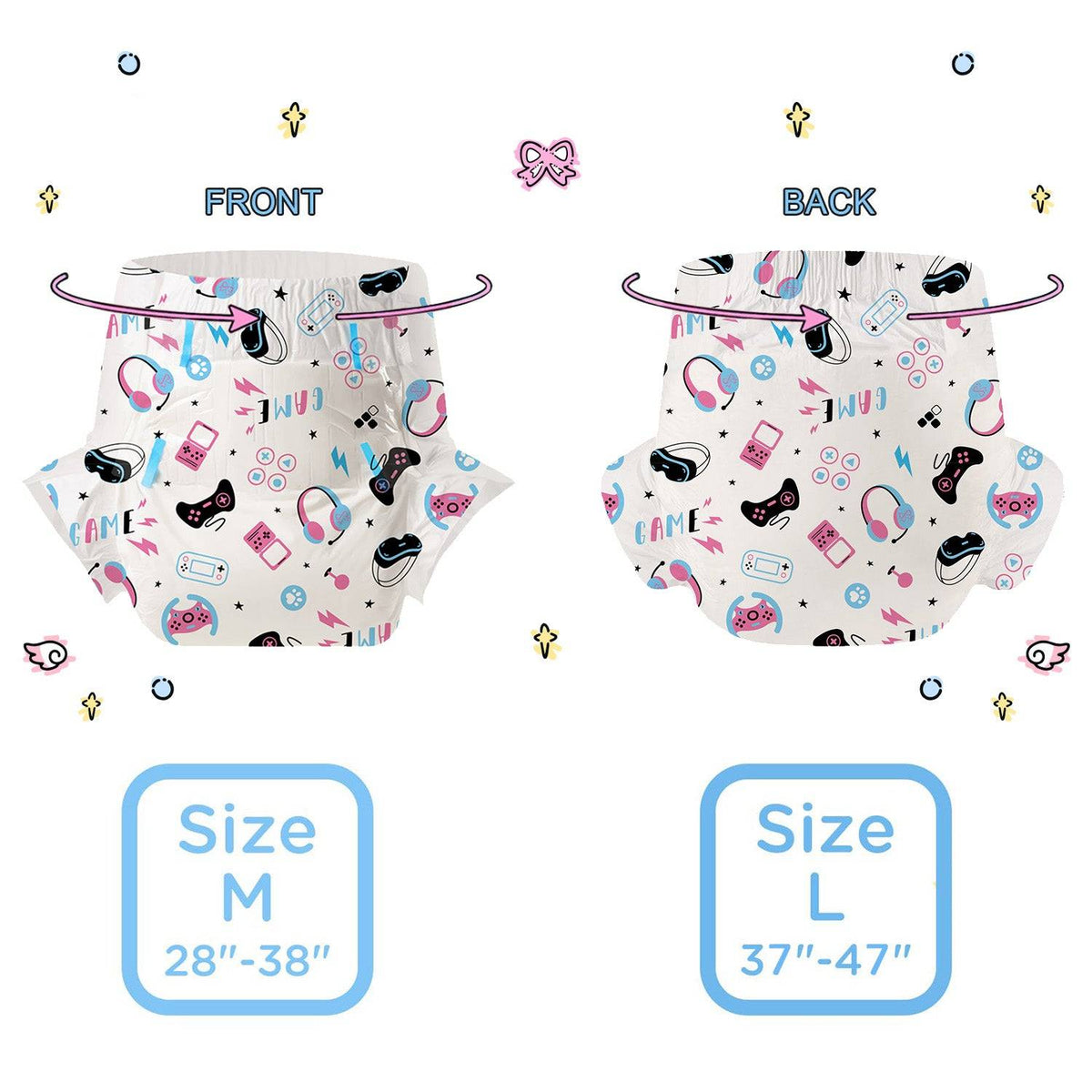 CutiePlusU - Game Baby Adult Diapers image 4