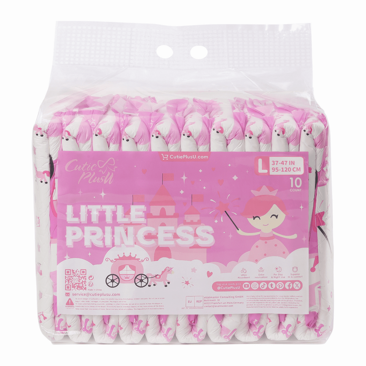 CutiePlusU - Little Princess Adult Diapers image 1