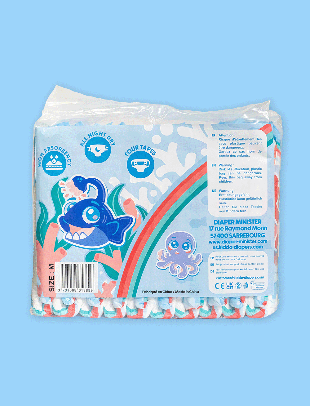 Kiddo - Sea Friends Adult Diapers image 1