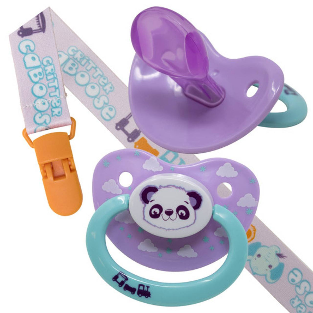 Rearz - Critter Caboose 2 Pacifiers and Clip Pack image 3