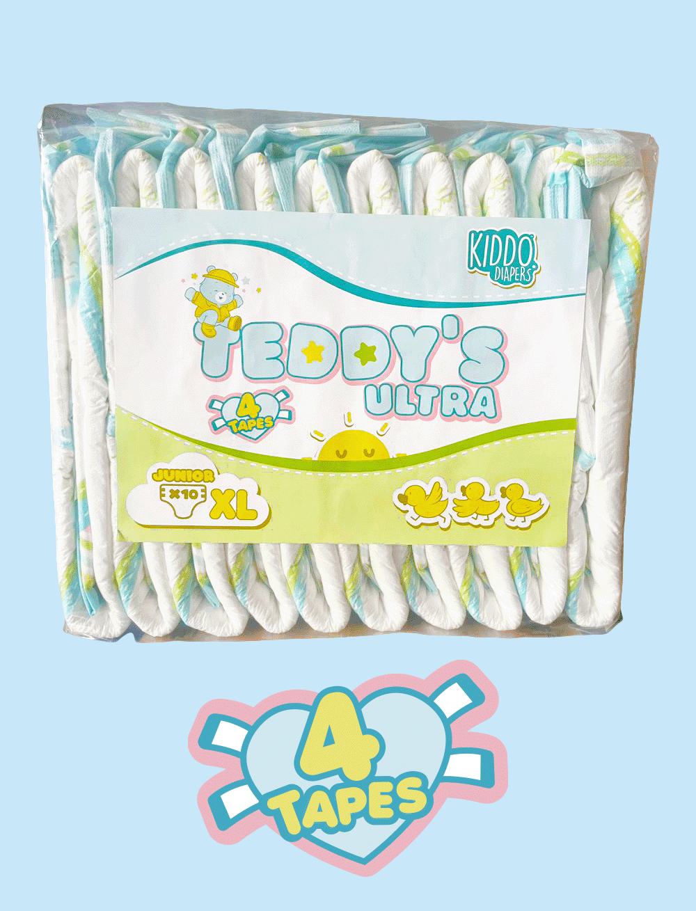 Kiddo - Teddy Ultra 4 Tape Adult Diapers image 0