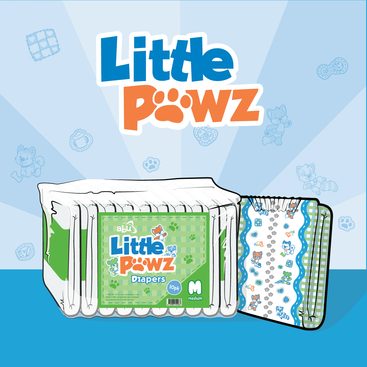 ABU - LittlePawz Adult Diapers image 0