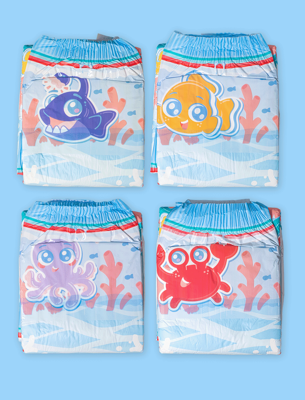 Kiddo - Sea Friends Adult Diapers image 2