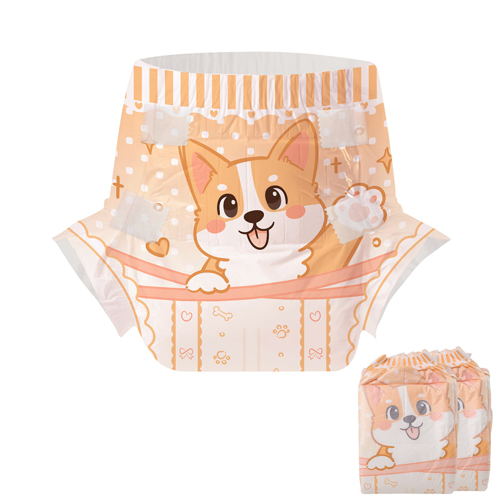 CutiePlusU - Give Me Five Corgi Adult Diapers